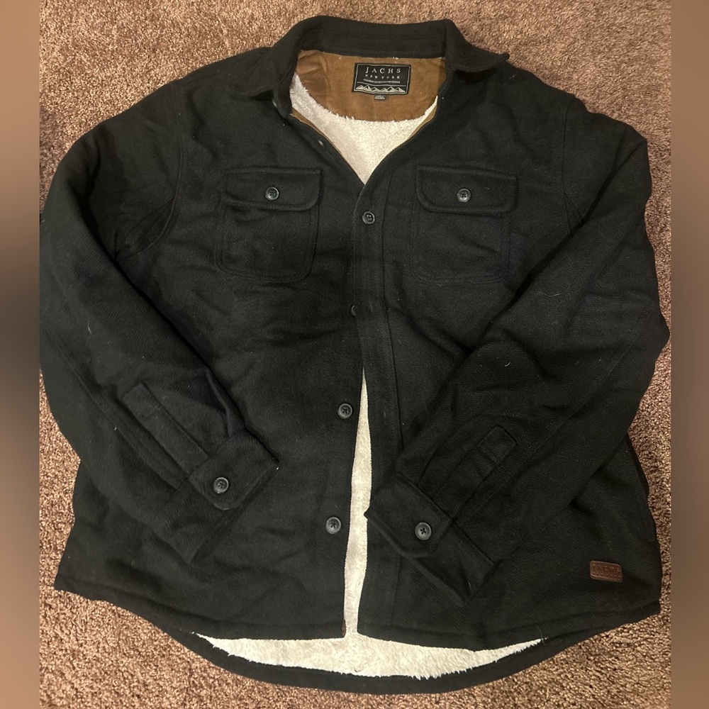 Jachs New York Men's Black Lined Wool Jacket